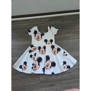 Wild rich kids mickey toddler girl dress 3/4